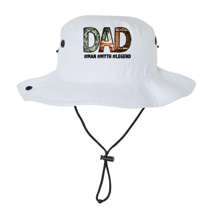 Dad Man Myth Legend Vintage Legacy Cool Fit Booney Bucket Hat