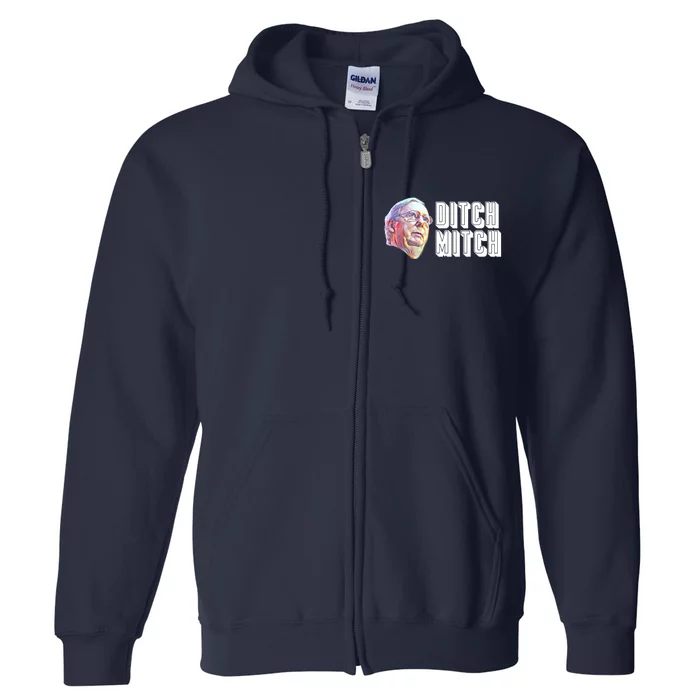 Ditch Mitch McConnell Full Zip Hoodie