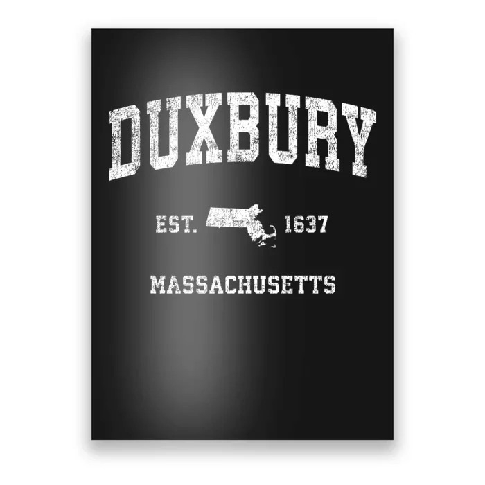 Duxbury Massachusetts Ma Vintage Established Sports Design Poster