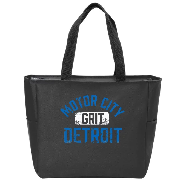 Detroit Michigan Motor City Grit Detroit Motor City Grit Zip Tote Bag