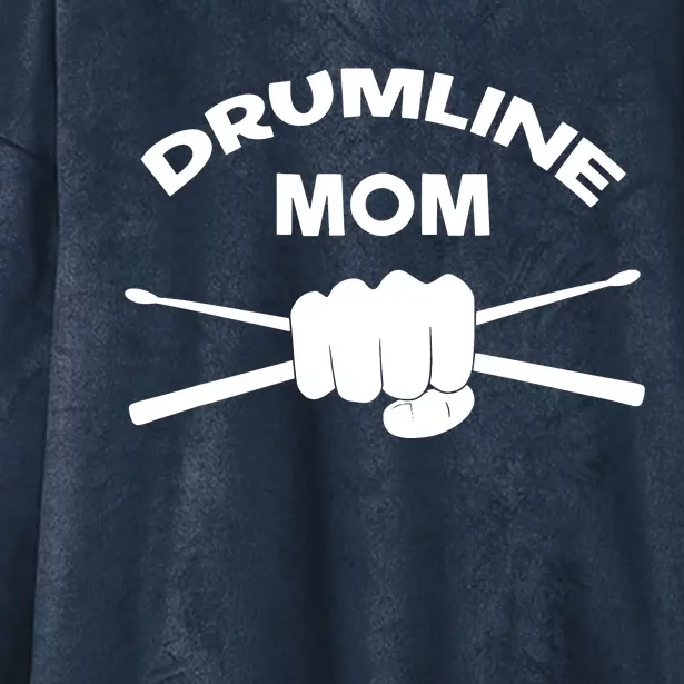 Drumline Mom Music Marching Band Support Hooded Wearable Blanket