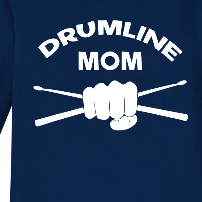 Drumline Mom Music Marching Band Support Baby Long Sleeve Bodysuit