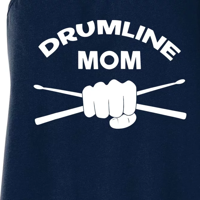 Drumline Mom Music Marching Band Support Women's Racerback Tank