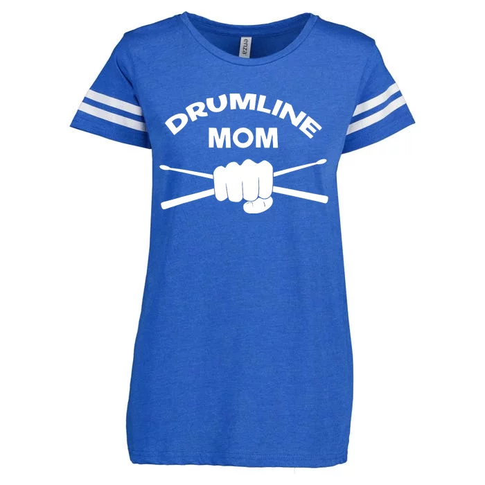 Drumline Mom Music Marching Band Support Enza Ladies Jersey Football T-Shirt