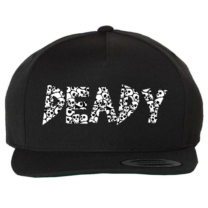 Deady Mummy Matching Mom Dad Daddy Halloween Gift Wool Snapback Cap