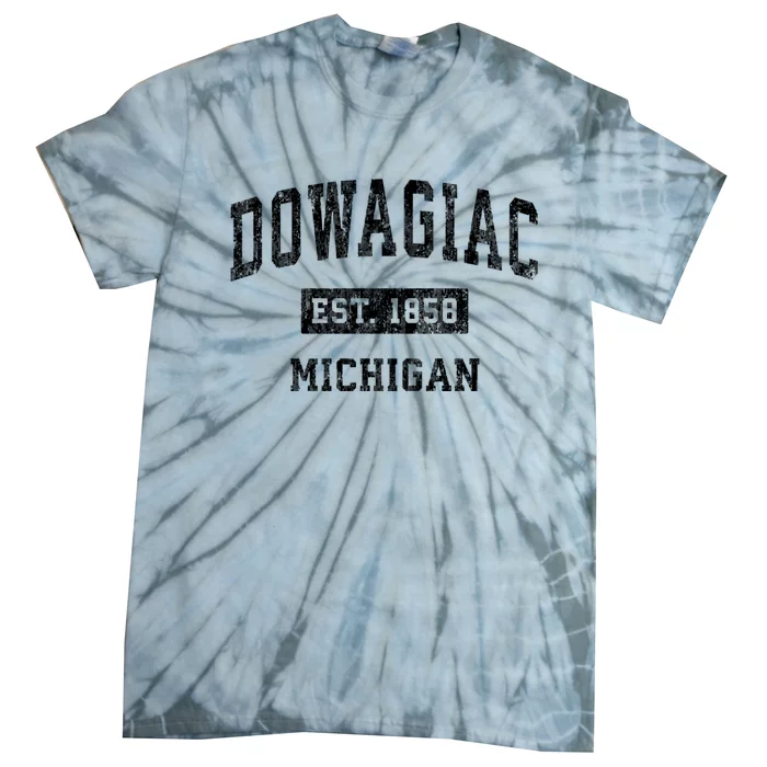 Dowagiac Michigan Mi Vintage Sports Tie-Dye T-Shirt