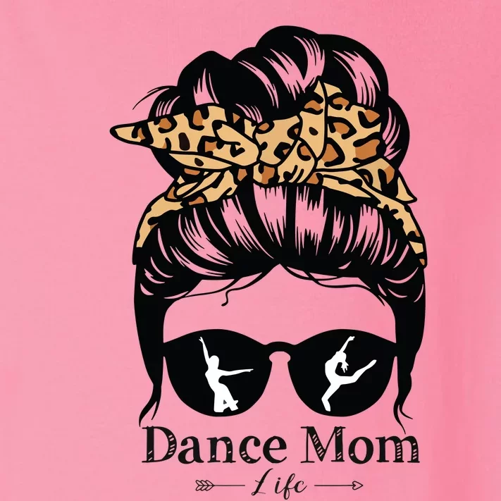 Dance Mom Messy Bun Hair Funny Leopard Dancer Toddler Long Sleeve Shirt