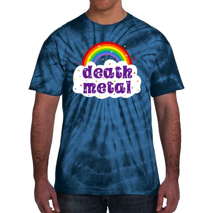 Death Metal Music Heavy Unicorn Rainbow Funny Tie-Dye T-Shirt