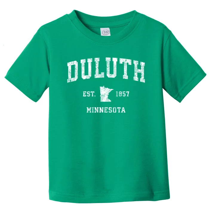 Duluth Minnesota Mn Vintage Athletic Sports Toddler T-Shirt