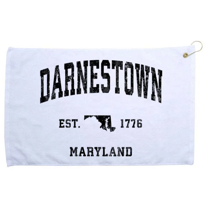 Darnestown Maryland Md Vintage Athletic Sports Grommeted Golf Towel