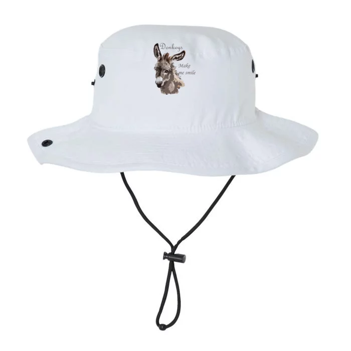 Donkeys Make Me Smile Cute Miniature DonkeyTail Lovers Legacy Cool Fit Booney Bucket Hat