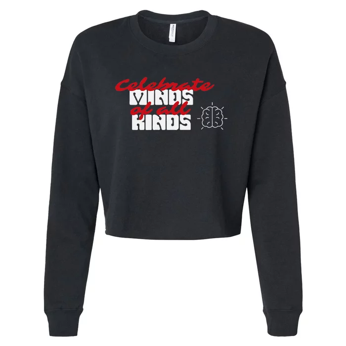 Diverse Minds Matter Inclusivity Cropped Pullover Crew