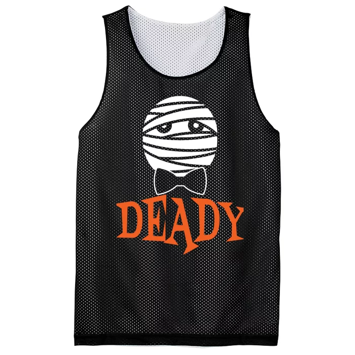 Deady Mummy Matching Mom Dad Halloween Mesh Reversible Basketball Jersey Tank