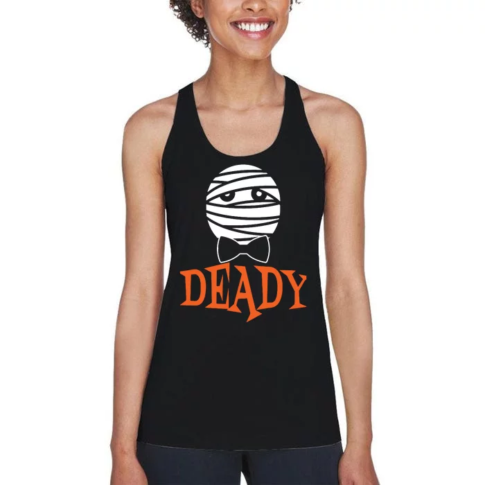 Deady Mummy Matching Mom Dad Halloween Women's Racerback Tank