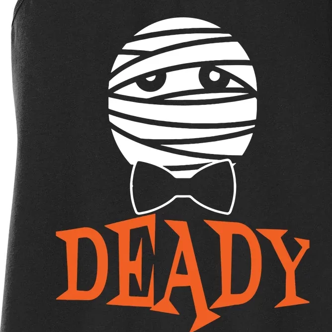 Deady Mummy Matching Mom Dad Halloween Women's Racerback Tank