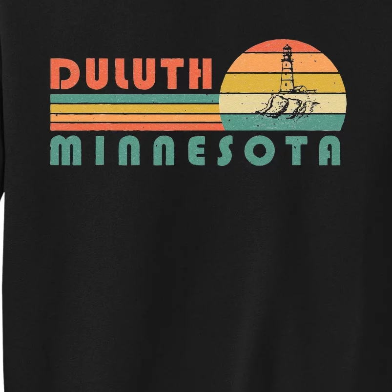 Duluth Minnesota MN Vintage Lighthouse Two Harbors Gift Sweatshirt