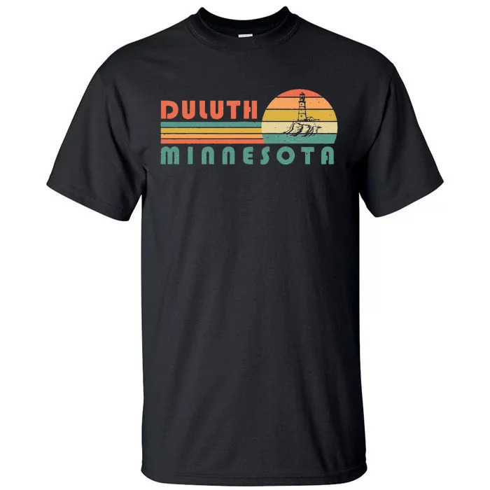 Duluth Minnesota MN Vintage Lighthouse Two Harbors Gift Tall T-Shirt