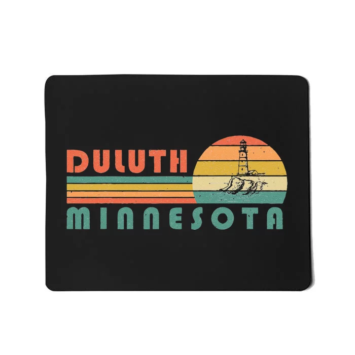 Duluth Minnesota MN Vintage Lighthouse Two Harbors Gift Mousepad