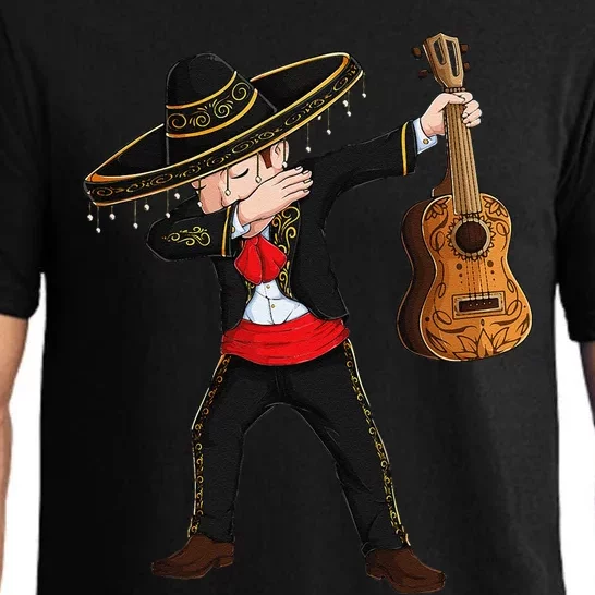 Dab Mexican Mariachi Costume Charro Sombrero Cinco De Mayo Pajama Set