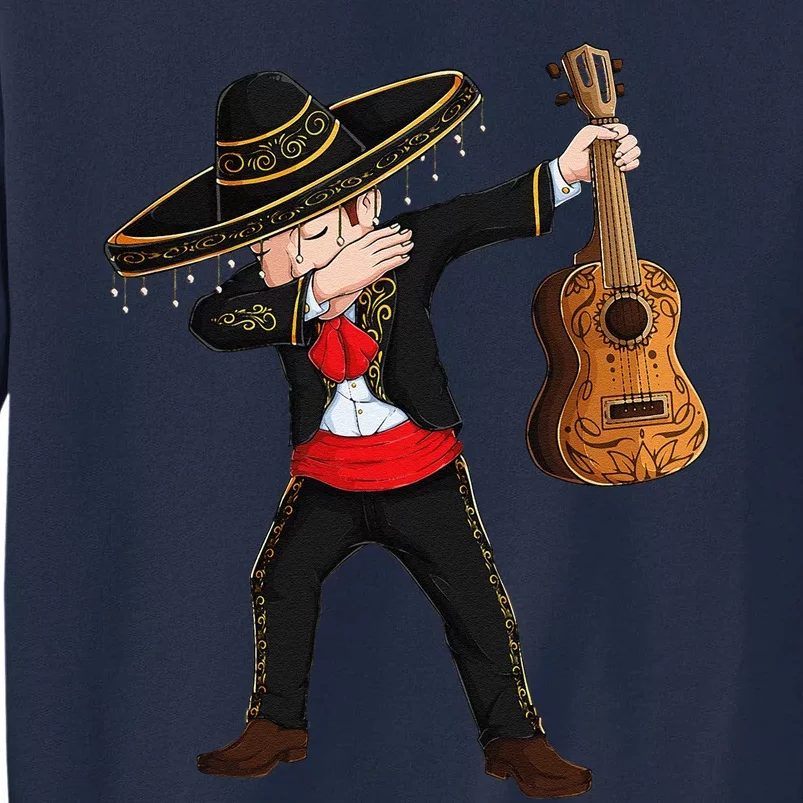 Dab Mexican Mariachi Costume Charro Sombrero Cinco De Mayo Tall Sweatshirt