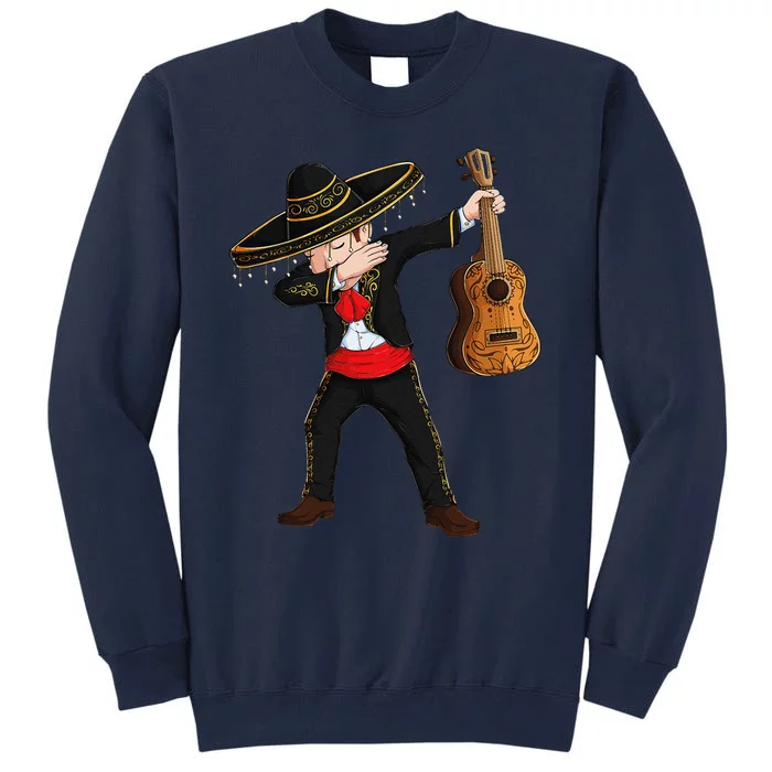 Dab Mexican Mariachi Costume Charro Sombrero Cinco De Mayo Tall Sweatshirt