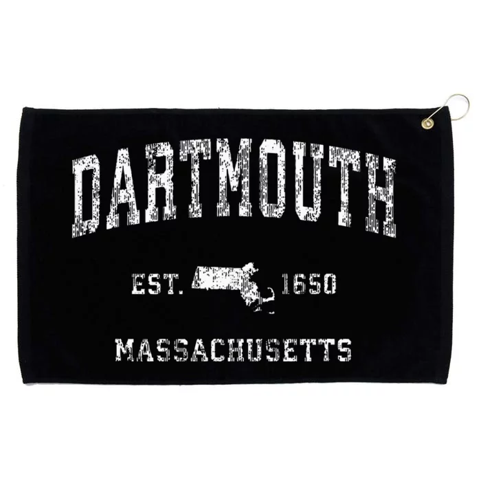 Dartmouth Massachusetts Ma Vintage Athletic Sports Grommeted Golf Towel