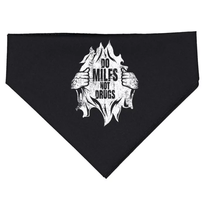 Do Milfs Not Drugs Adult Humourous USA-Made Doggie Bandana