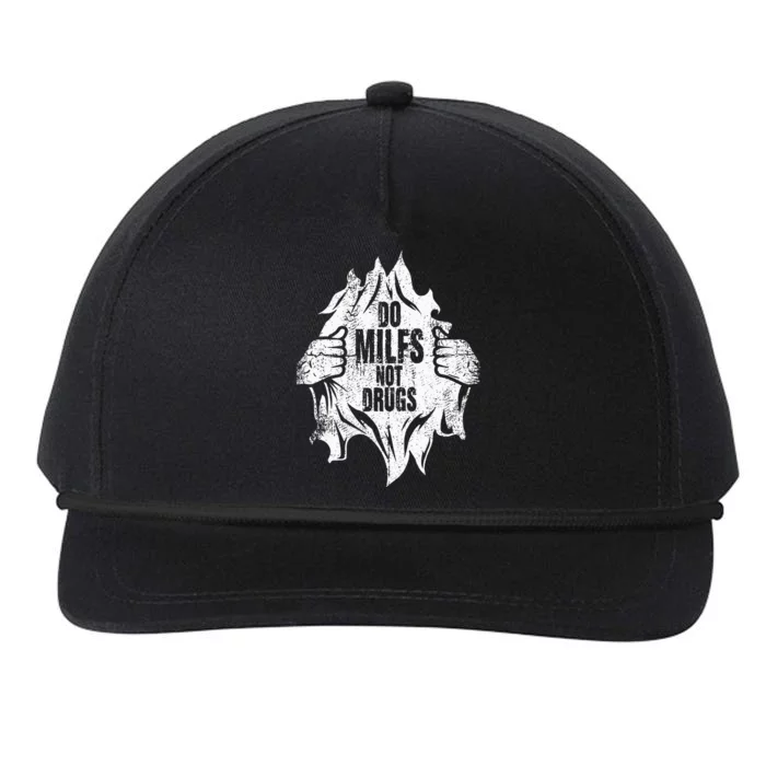 Do Milfs Not Drugs Adult Humourous Snapback Five-Panel Rope Hat