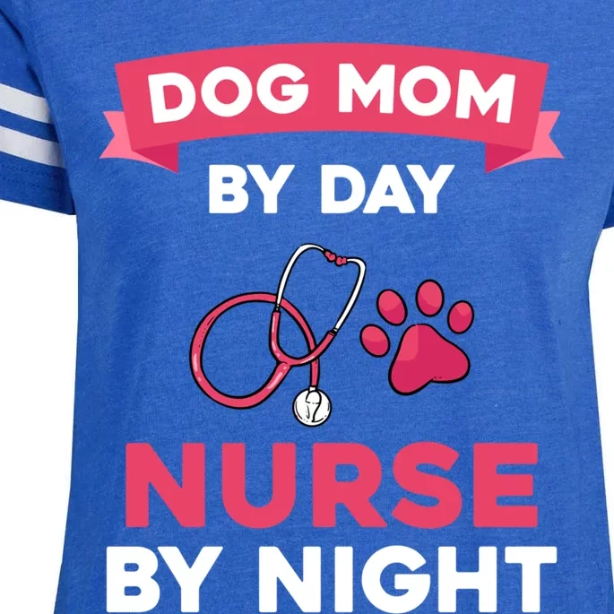 Dog Mom Nurse Gift Enza Ladies Jersey Football T-Shirt