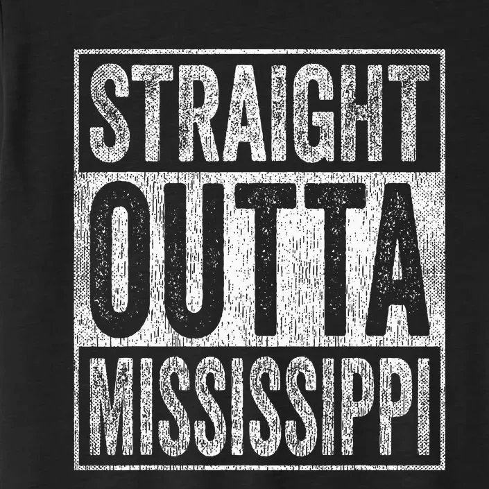 Distressed Mississippi Outfit MS Straight Outta Mississippi ChromaSoft Performance T-Shirt