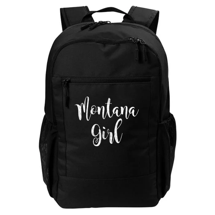 Distressed MT Outfit Cute Montana Girl Daily Commute Backpack