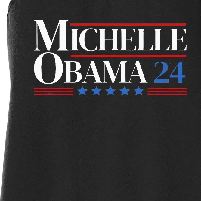 Democrat Michelle Obama 2024 Presidential Election Women's Racerback Tank