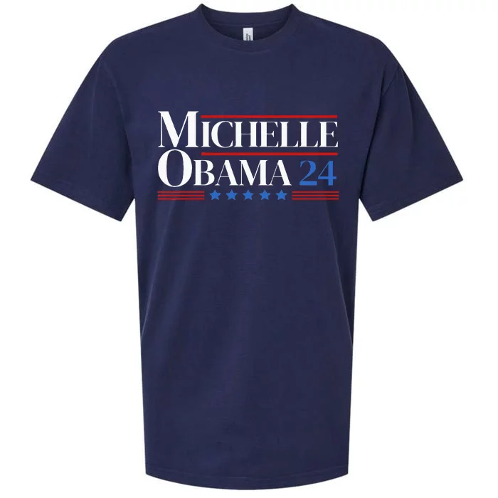 Democrat Michelle Obama 2024 Presidential Election Sueded Cloud Jersey T-Shirt