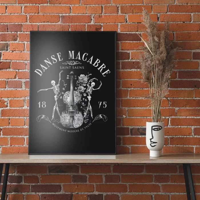 Danse Macabre Orchestra Skeleton Violin Poster