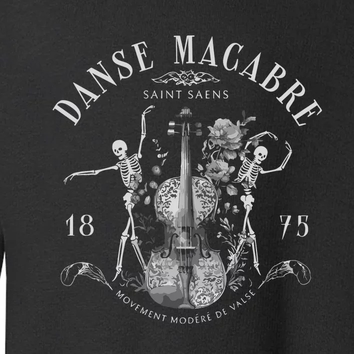 Danse Macabre Orchestra Skeleton Violin Toddler Sweatshirt