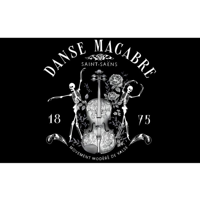 Danse Macabre Orchestra Skeleton Violin Teacher Halloween Bumper Sticker