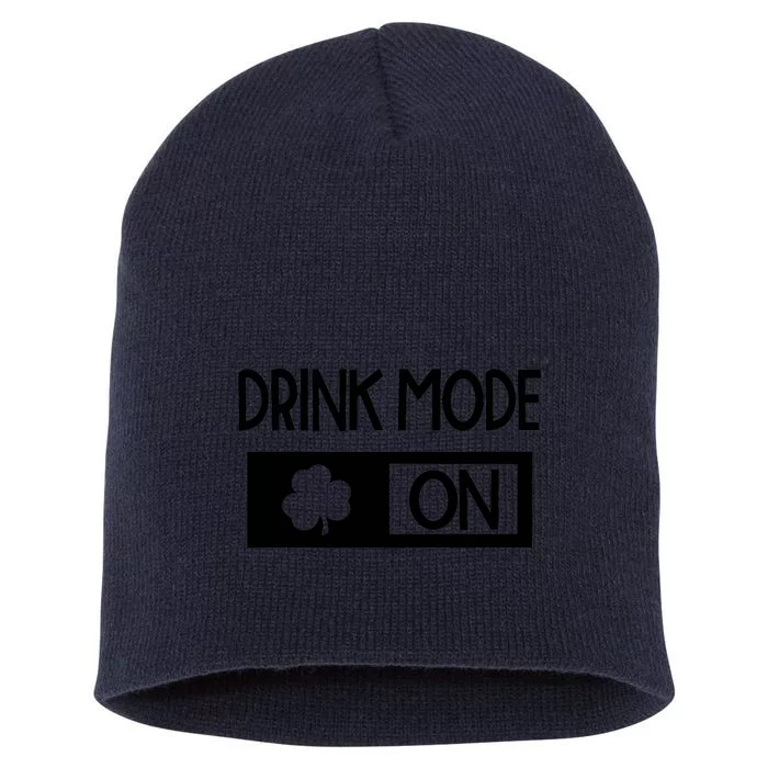 Drink Mode On Short Acrylic Beanie