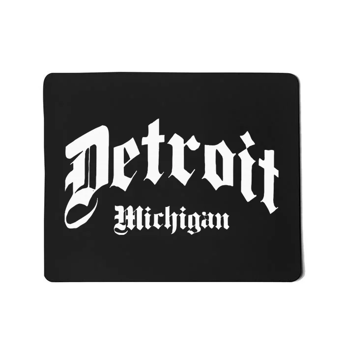 Detroit Michigan Old School Design Classic Mousepad