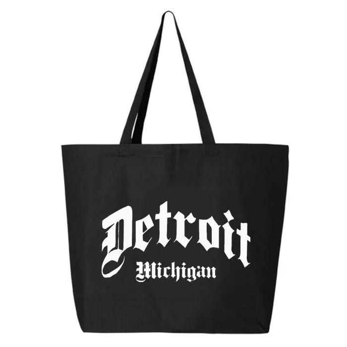 Detroit Michigan Old School Design Classic 25L Jumbo Tote