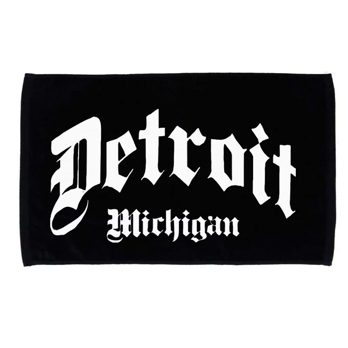 Detroit Michigan Old School Design Classic Microfiber Hand Towel