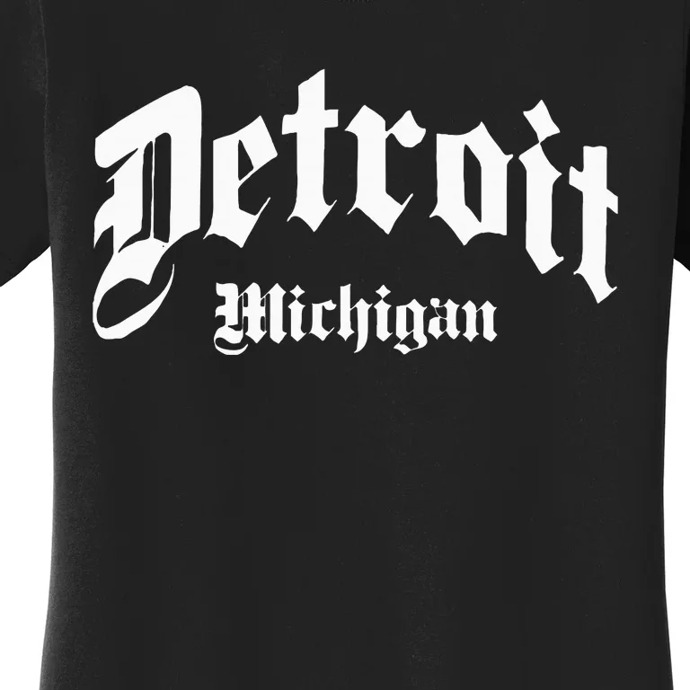 Detroit Michigan Old School Design Classic Women's T-Shirt