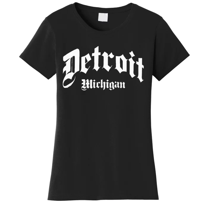 Detroit Michigan Old School Design Classic Women's T-Shirt