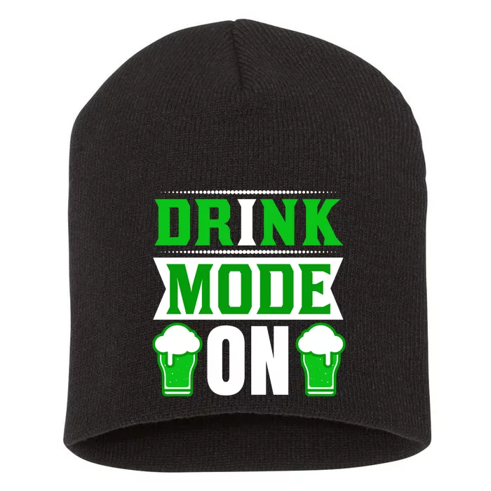 Drink Mode On Short Acrylic Beanie