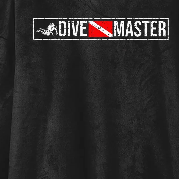 Dive Master Professional Divers Scuba Diving Flag Instructor Hooded Wearable Blanket