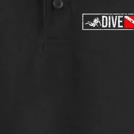 Dive Master Professional Divers Scuba Diving Flag Instructor Dry Zone Grid Performance Polo