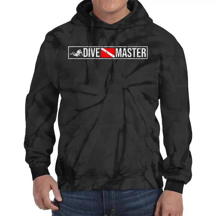 Dive Master Professional Divers Scuba Diving Flag Instructor Tie Dye Hoodie