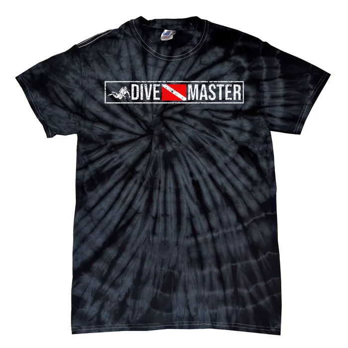 Dive Master Professional Divers Scuba Diving Flag Instructor Tie-Dye T-Shirt