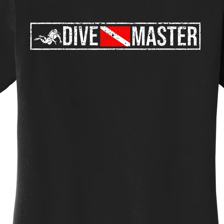 Dive Master Professional Divers Scuba Diving Flag Instructor Women's T-Shirt