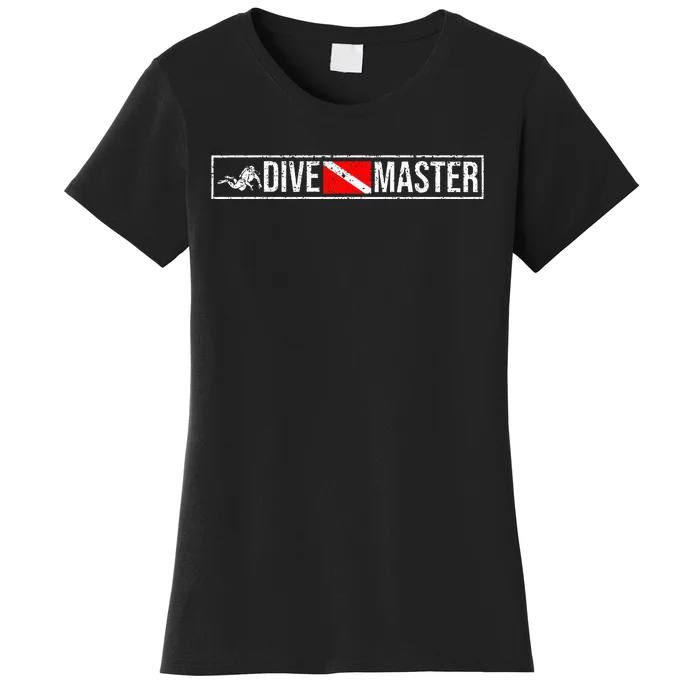 Dive Master Professional Divers Scuba Diving Flag Instructor Women's T-Shirt