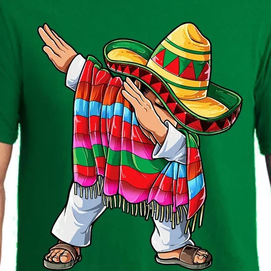 Dabbing Mexican Poncho Cinco de Mayo Sombrero Dab Pajama Set